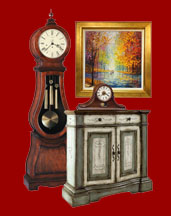 Antique Clocks Curio Wine Cabinets Decorative Art Home Accents